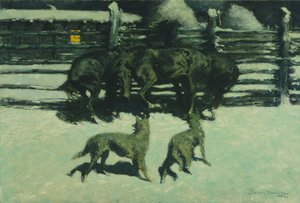 Yardım Çağrısı by Frederic Remington